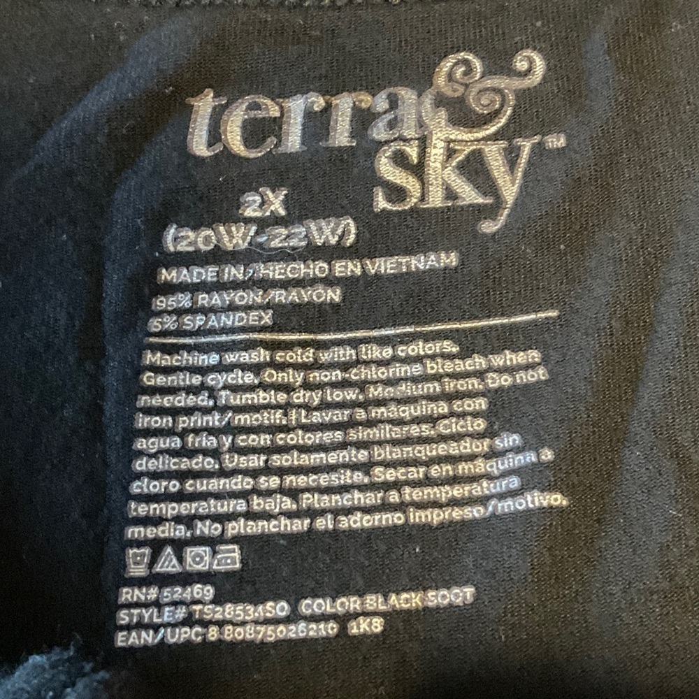 Terra & Sky Black Mini Dress - Picture 6 of 6